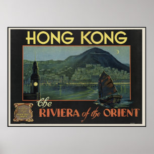 Poster Hong Kong la Riviera de l'orient