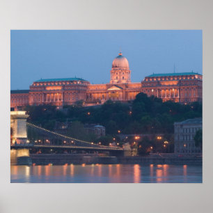 Poster HONGRIE, Budapest : Pont Szechenyi (Chaîne),