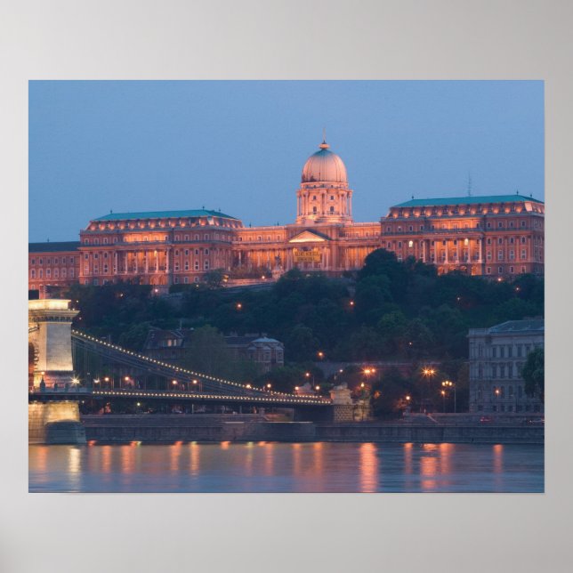 Poster HONGRIE, Budapest : Pont Szechenyi (Chaîne), (Devant)