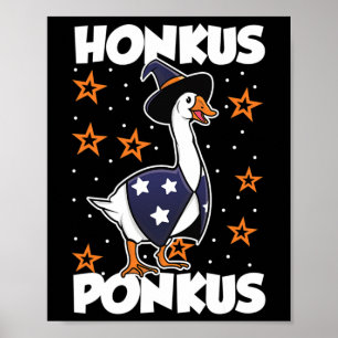 Poster Honkus Ponkus Funny Halloween Sorcière mignonne Oi