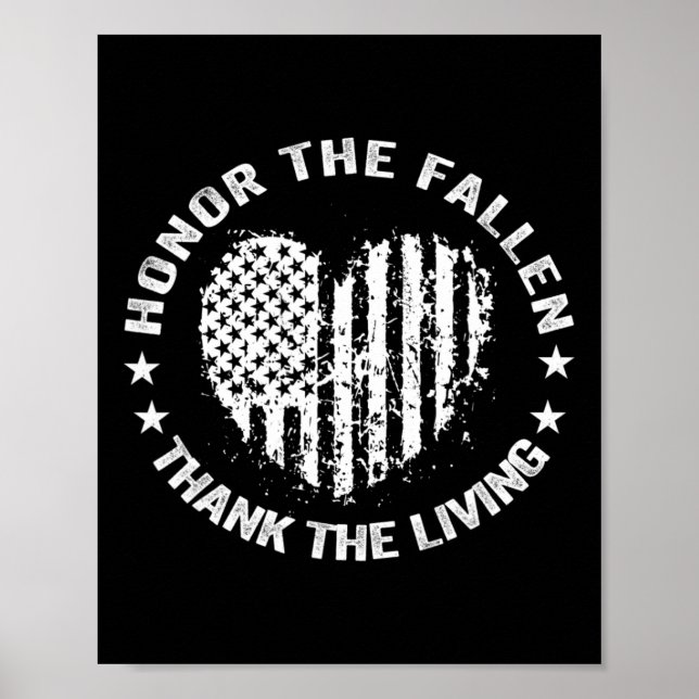 Poster Honneur Les Fallen Merci Le Mémorial Du Coeur Viva (Devant)