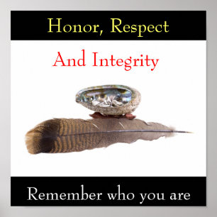 Poster Honneur, Respect Et Intégrité, Rappelez-Vous...