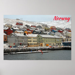 Poster Honningsvåg, Norvège