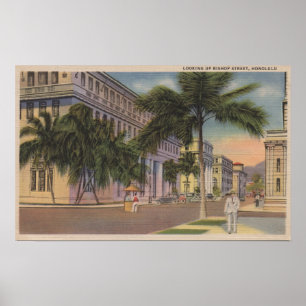 Poster Honolulu, HIView d'évêque St.Honolulu, HI