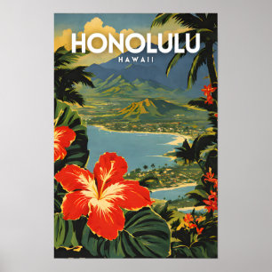 Poster Honolulu Nostalgic