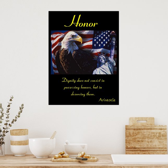Poster Honor rugit avec une force farouche inégalée (Cuisine)