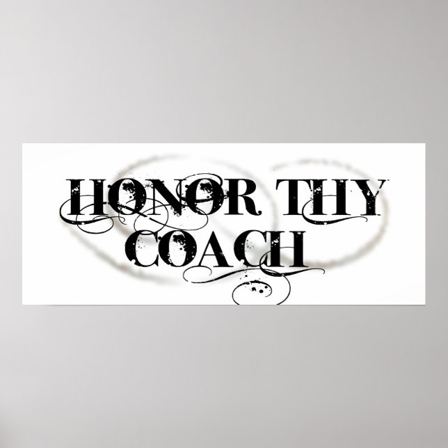 Poster Honor Thy Coach (Devant)