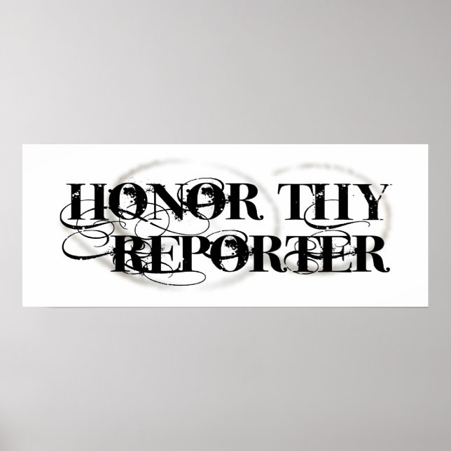 Poster Honor Thy Reporter (Devant)