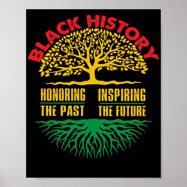 Poster Honorer le Mois de l'histoire des Noirs inspirant (Devant)