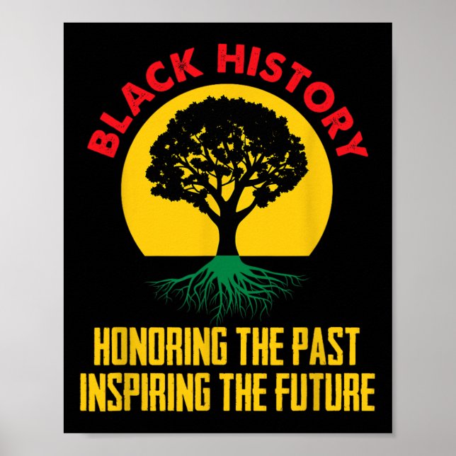 Poster Honorer le passé Inspirant Futur Mois de l'histoir (Devant)