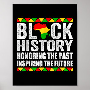 Poster Honorer le passé Inspirant Futur Mois de l'histoir