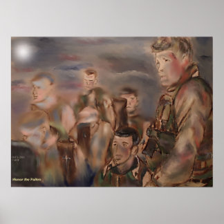 Poster Honorer l'impression des chutes