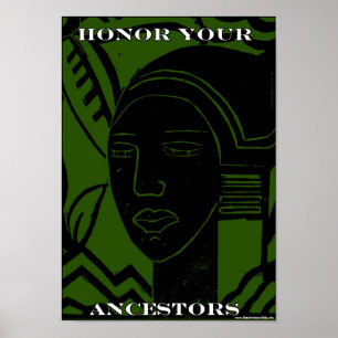 Poster Honorer vos ancêtres africains et africains améric