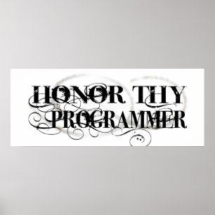 Poster Honorez Thy programmeur