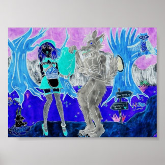 Poster Hood Psychédélique