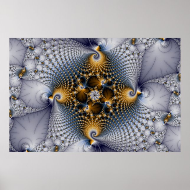 Poster Hooked And Netted - Fractal (Devant)