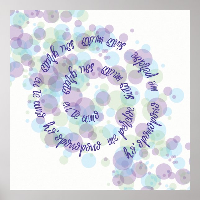 Poster Ho'oponopono (Devant)