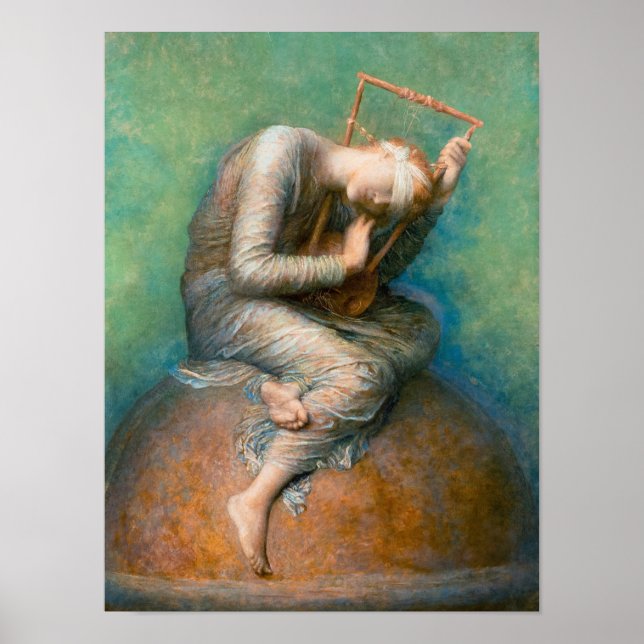 Poster Hope, 1886 par George Frederic Watts (Devant)