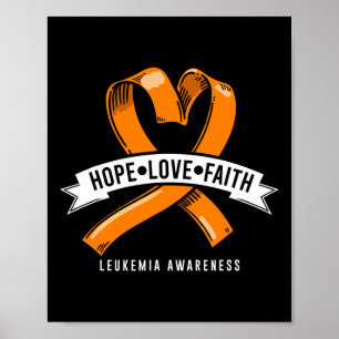 Poster Hope Faith Loth Leukemia Sensibilisation au cancer