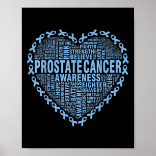 Poster Hope Love Prostate Cancer Sensibilisation Heart Li
