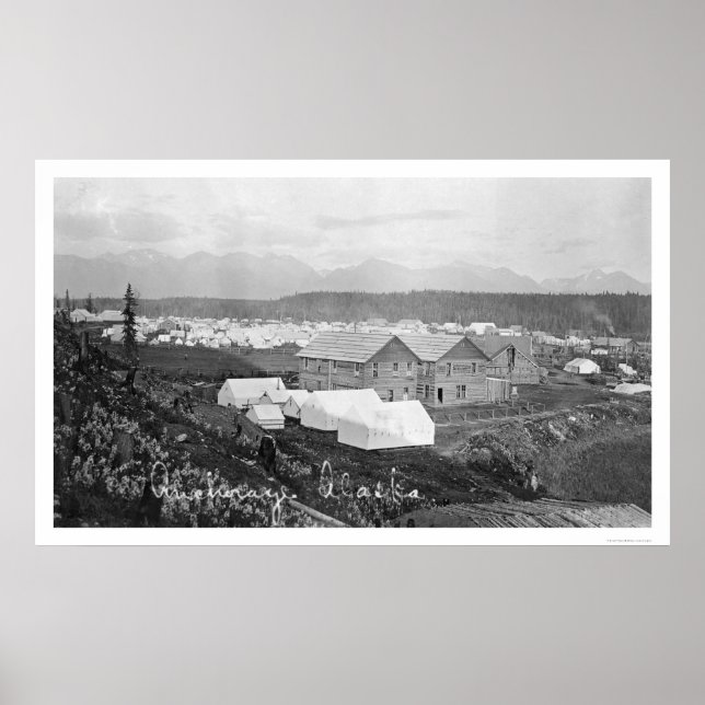 Poster Hôpital à Anchorage, Alaska 1916 (Devant)
