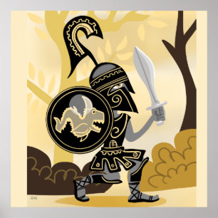 Poster Hoplite grecque antique