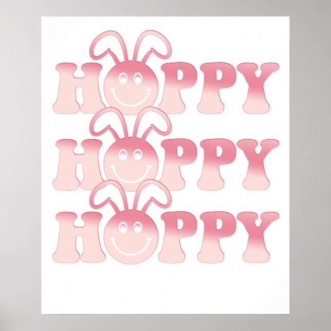 Poster HOPPY, rétro, vintage (Devant)