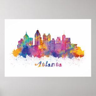 Poster horizon d'Atlanta