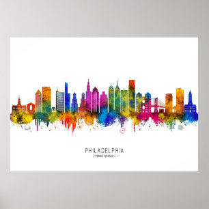 Poster Horizon de Philadelphie Pennsylvanie