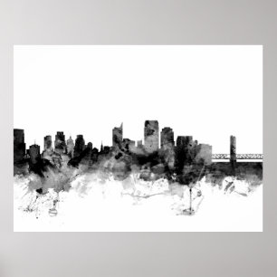 Poster Horizon de Sacramento la Californie