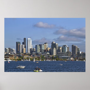 Poster Horizon de Seattle Washington par l'affiche des