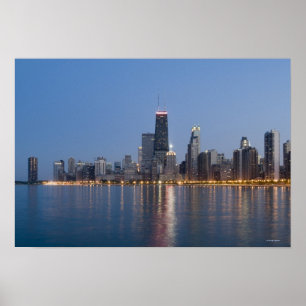 Poster Horizon du centre de Chicago