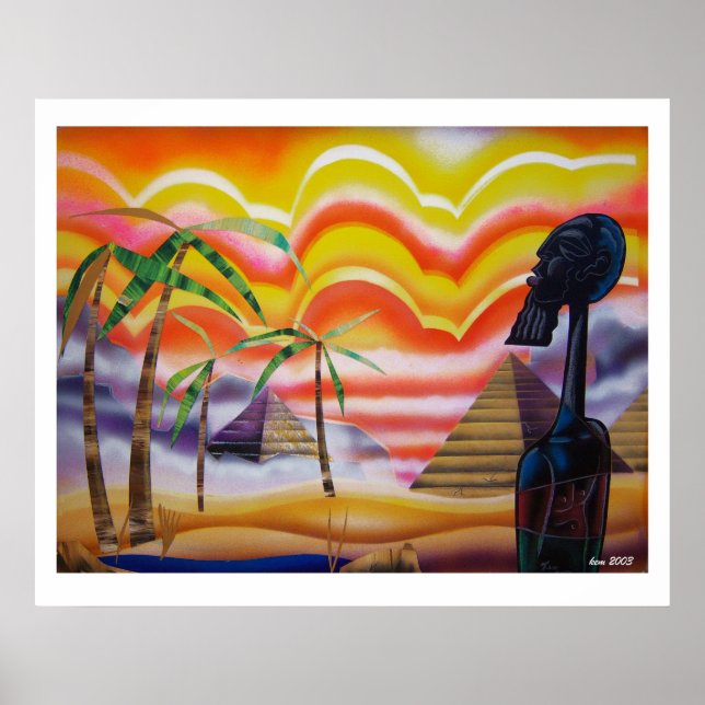 Poster Horizon nubien (Devant)