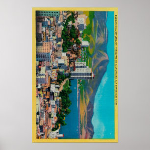 Poster Horizon russe de colline avec