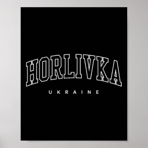 Poster Horlivka Ukraine Mode Varsity Style Athlétique