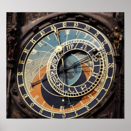 Poster Horloge Astronomique À Praque