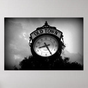 Poster Horloge de la vieille ville