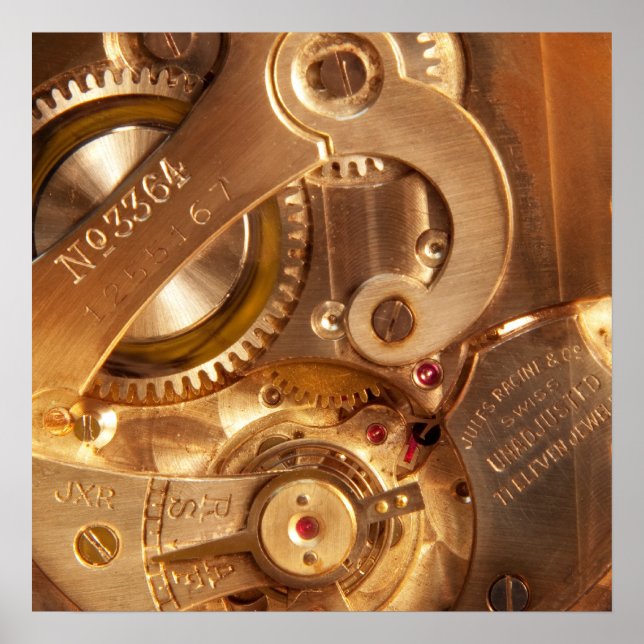 Poster Horlogerie - Suisse non ajustée (Devant)