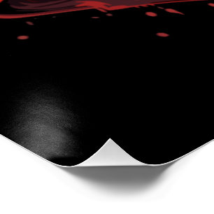 Poster Horreur à yeux rouges