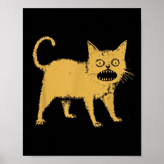 Poster Horrible chat japonais (Devant)