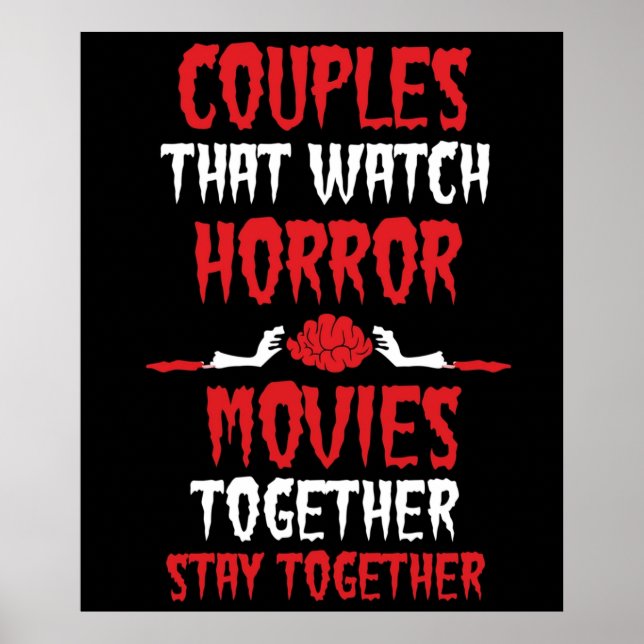 Poster Horror Films Couple Cadeau (Devant)
