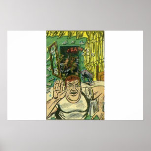 Poster Horror vintage comics   Scary classic comic book