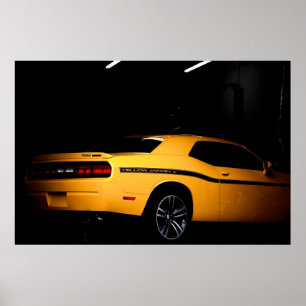 Poster Hors de la ruche - Dodge Challenger SRT8 Jac jaune