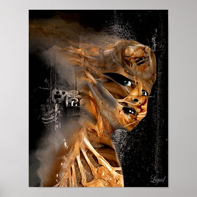 Poster Hors de l'impression en bois (Devant)