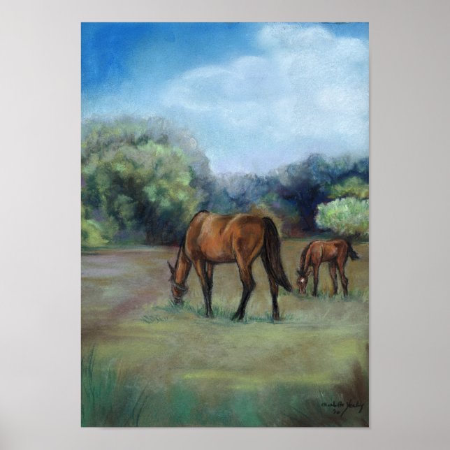 Poster Horse Passion Art original Imprimer (Devant)