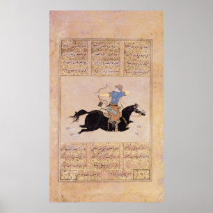Poster Horseman dessinant son arc