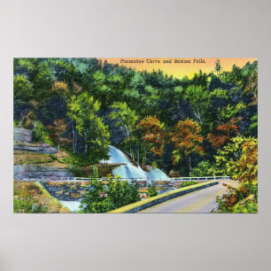 Poster Horseshoe Curve View of Bastion Falls