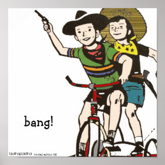 Poster horsin' autour de l'impression