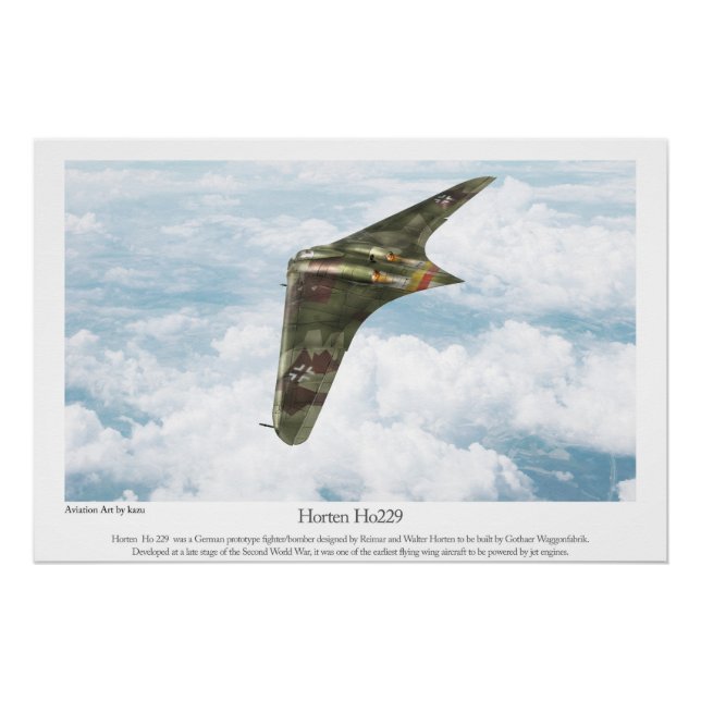 Poster Horten Ho229 (Devant)