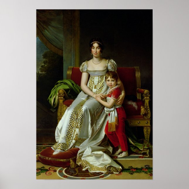 Poster Hortense de Beauharnais et son fils (Devant)